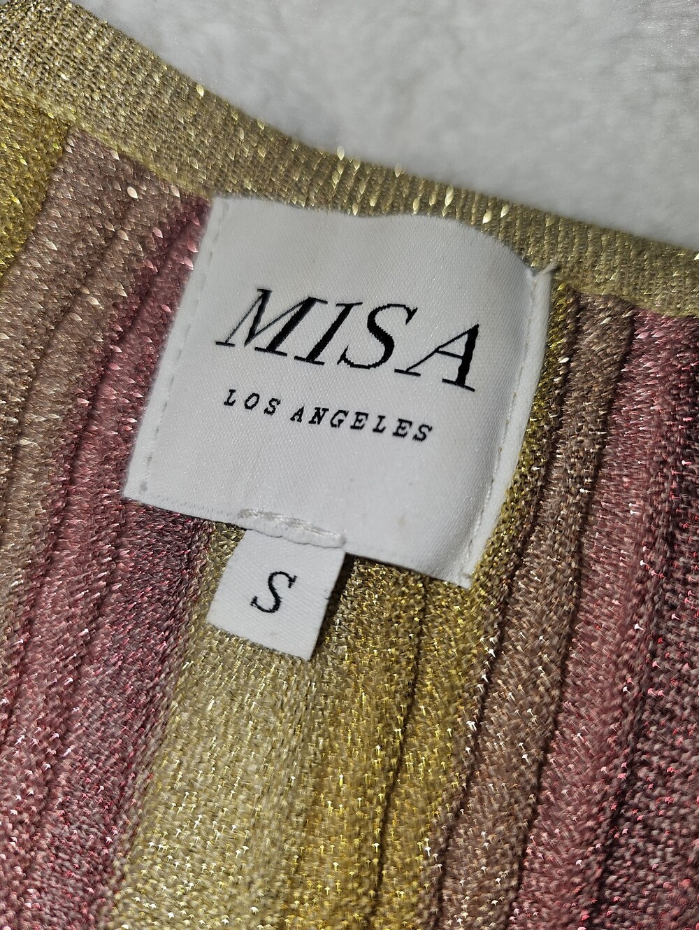Misa Los Angeles Rafael Dress In Pink Combo, Size Small - Picture 6 of 12